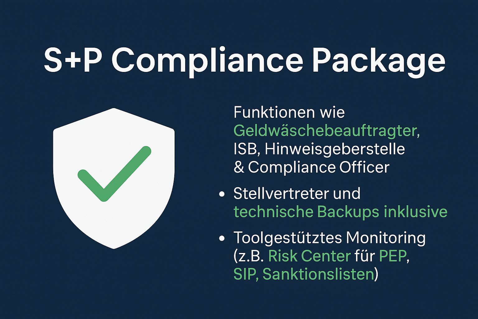 S+P Compliance Package - S+P