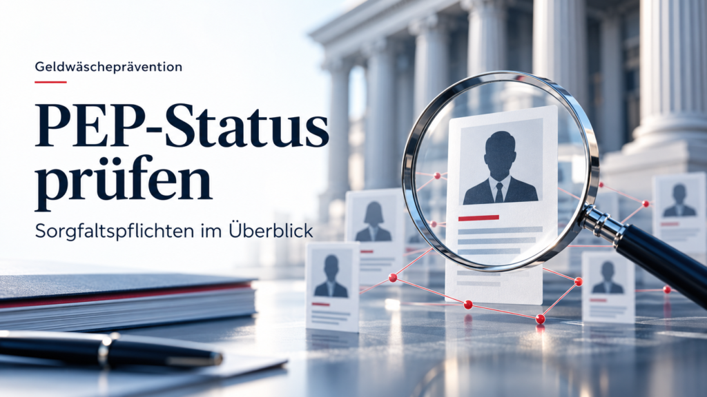 Abklärung des PEP-Status: Pflichten nach § 10 GwG und AMLR